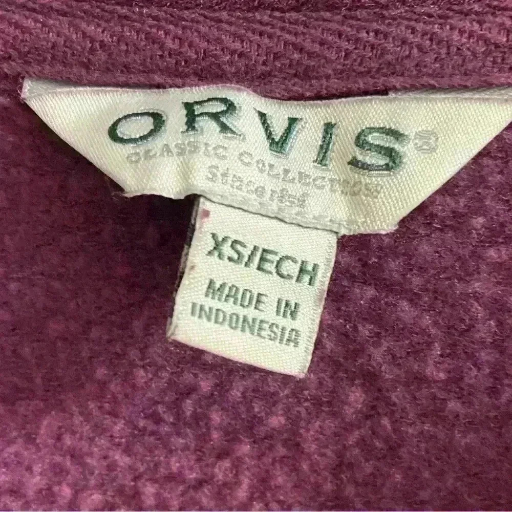 Orvis crewneck purple modal blend soft XS-M - Picture 7 of 8